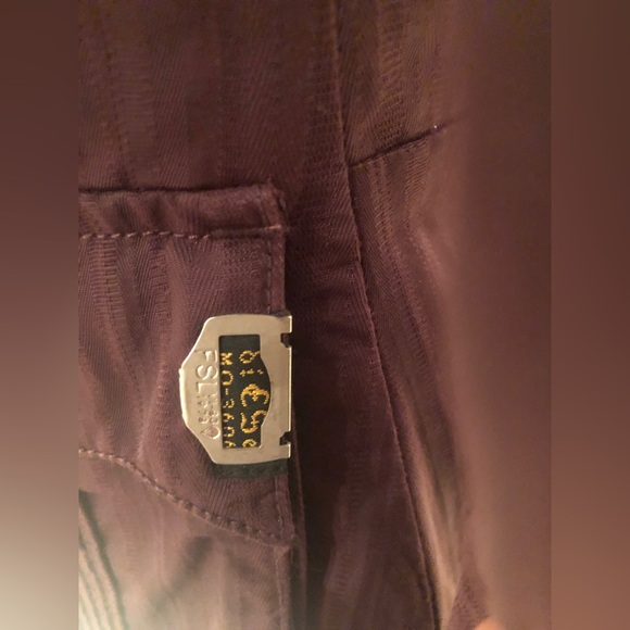 Vintage unique burgundy jacket sz s - Picture 3 of 7